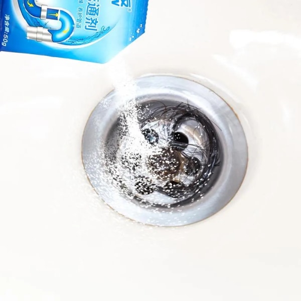 Avloppsrengöringsmedel Pulver Starka rörsänkor Muddringsmedel Kök Vatten Toalett Avloppsrengöring Deodorant Kemikalier Avblockeringspulver
