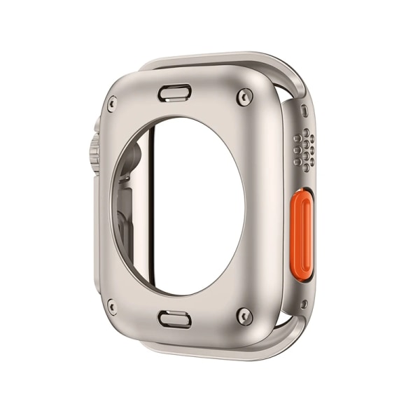 Silikonrem+ case För Apple Watch Case 44mm 45mm 41mm 40mm Skärmskydd Byt till Ultra For iWatch Series 8 7 SE 6 5 3 17 fluo green-silver Series456 SE 44MM