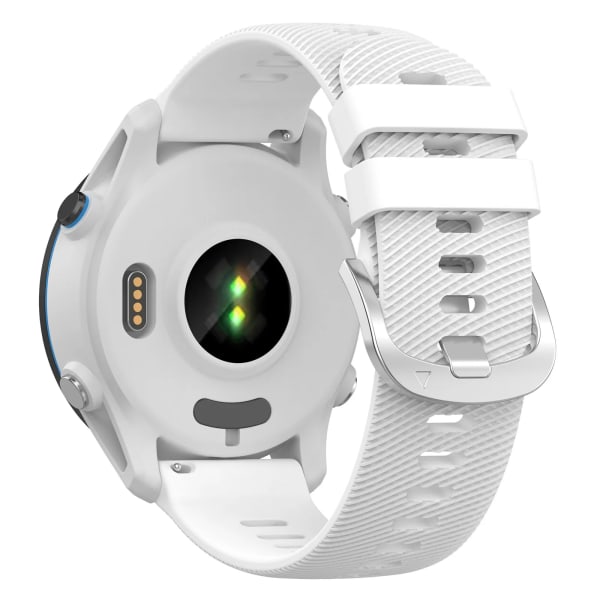 Smart Watch Band Armband För Garmin Forerunner 255 255S 645 245 Venu 2 Plus 2s SQ Vivoactive 4 4S 3 Silikonarmband Armband WHITE 18mm