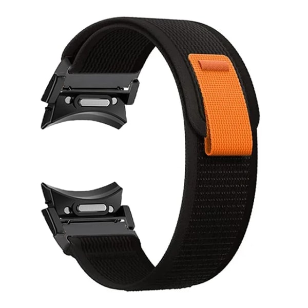 20mm band för Samsung Galaxy watch 6 Rem 40mm 44mm 6 klassisk 43mm 47mm Trail Loop Nylon armband correa Galaxy watch 4/5/ pro Black Galaxy watch 4 40mm