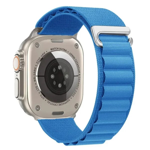 Nylon För Apple Watch Ultra/2 49mm Series 9 8 7 45mm 41mm Sport klockarmband som andas För iwatch 6 5 4 3 SE 44mm 40mm 42mm 30 Blue For 38mm 40mm 41mm