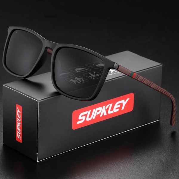 SUPKLEY sportpolariserade solglasögon för män Damsolglasögon med UVA&B-skydd Komfortglasögontillbehör Silver Mirror