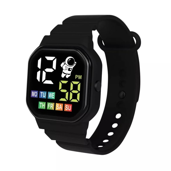 Flerfärgad smart watch för barn pojke flicka mode sportarmband LED digitala armbandsur Smartwatch för barn Vattentät F