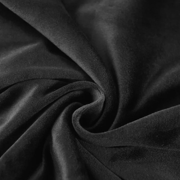 Tjockt sammetstyg Sofffodral Sofffodral Plysch soffkuddfodral Elastiskt överdrag All-inclusive Cover Matsal black 3RD 135-165cm