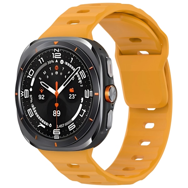 Silikonrem til Samsung Galaxy Watch Ultra 47mm Sports Armbånd Udskiftningsrem til Samsung Watch Ultra Sport Urrem Starlight Galaxy Watch Ultra