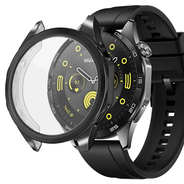 Blødt etui glas til Huawei Watch Gt4 41Mm 46Mm Gt 4 Smartwatchs fuld dækning skærmbeskytter film cover Gray GT 4 41mm