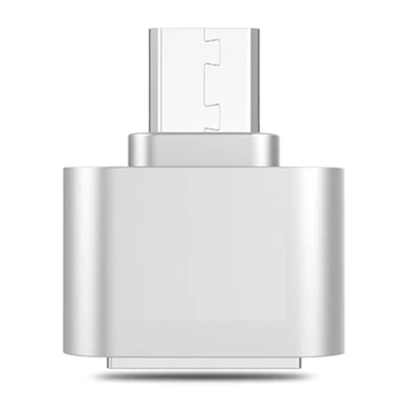 Omvandlare av USB OTG-anslutning av typ C mâle mot USB 3.0 femelle, adapter för Macbook Samsung S20, diskblixt Silvery