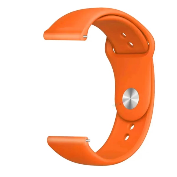 22mm 20mm rem För Samsung Galaxy watch 6/5/4/6 Classic/5 pro/4/Active 2 Silikonarmband Huawei watch GT 4-2-2e-3-3 pro band Orange-10 20mm watch strap