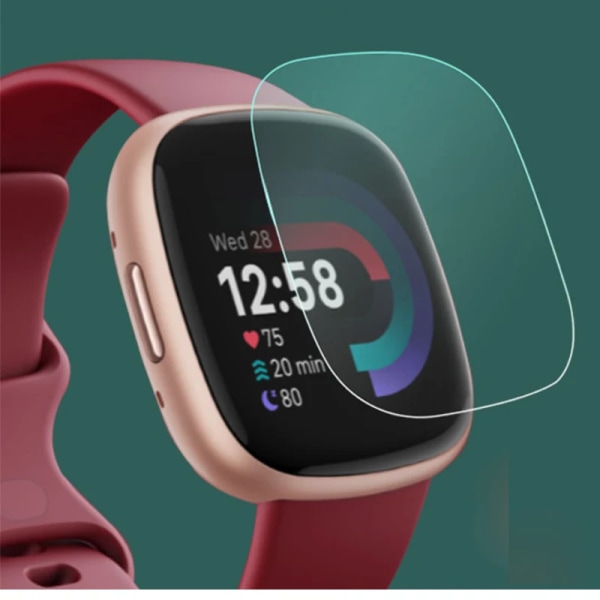 5 st mjuk TPU genomskinlig skyddsfilm för Fitbit Versa 4/3/Sense 2 Smart Watch Versa4 Versa3 Sense2 skärmskydd cover For Fitbit Versa 4