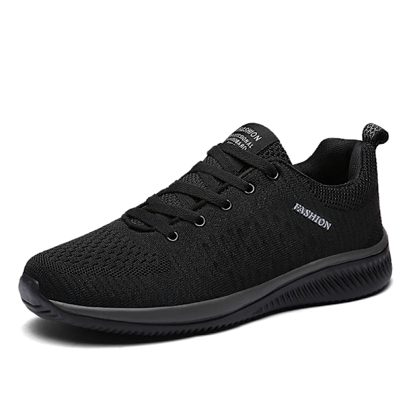 Mænd Løbesko Sneakers Kvinder Letvægts Sportsko Klassisk Mesh Åndbar Casual Sko Mænd Mode Moccasins Sneaker black 41