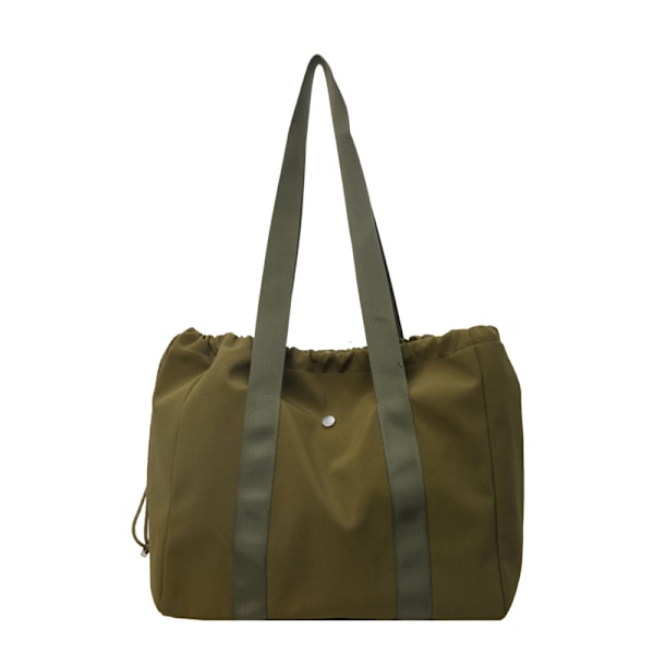 Korean Version Of Simple Leisure Canvas Bag Women 2024 New Trend All-In-One Shoulder Bag Large Capacity Commuter Tote Bag Green