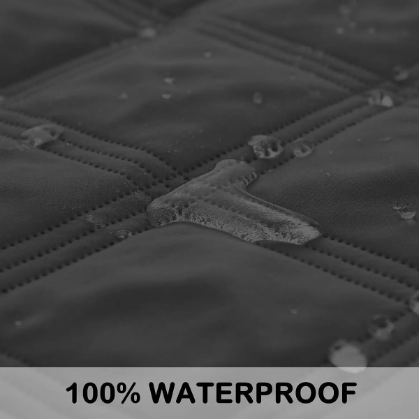 Vattentät cover för vardagsrum Soffa Djurfilt Sängmatta Tvättbar möbelskyddsfilt för husdjur Juldekor Grey Dark Grey 52x82 In(132x208cm)