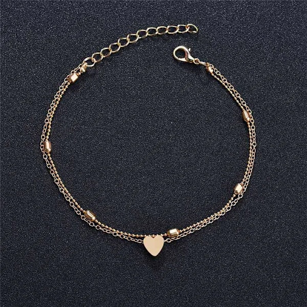 Modyle Nytt Mode Simple Heart Kvinna Ankel Ankellar Fot Smycken Ben Nya Fotleder På Fot Fot Armband För Kvinnor Benkedja Gåvar 50160