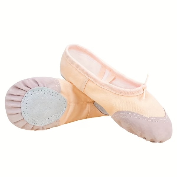 Underbara balettskor med splitsula för flickor - perfekta för gymnastik och dans! Skin color CN31(EU31)