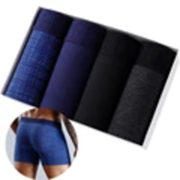 4St Boxare Mäns Trosor Underkläder Man Boxer Underkläder Bomull För Manliga Underkläder Manliga Underkläder Bomull Large Size Lott Mjukt Blessed Pack-21 XXL