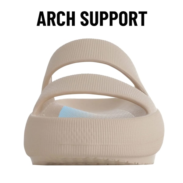 Pallene Bløde Platformsslippers Til Kvinder Letvægts Strandsandaler Sommersko Tykke Hjemmesko Slides Arch Support Ortopædiske Slider Nary 37(23cm)