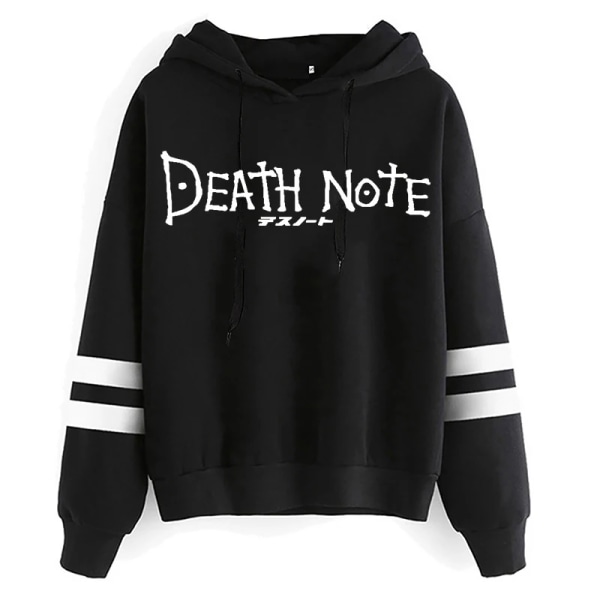 Unisex Death Note Shinigami Ryuk Anime Kawaii Hoodies Harajuku Män Light Yagami Manga Sweatshirts Hip Hop Casual Streetwear Man black2415 S