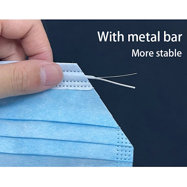 10-200Pcs Engångsskyddsmask Färgad 3 Lager Filter Nonwoven Cloth Munmasks Faceales Mascarillas Gras Quirurquijas 50 PCS-Gray