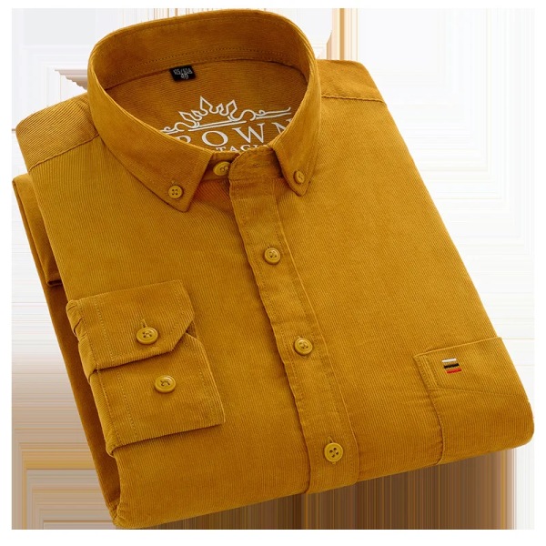 Plus Size 6XL 7XL Manchesterskjorta för män Långärmad Basic Casual Enfärgad Vintage Standard-fit Business Klänning Skjortor Mjuka toppar A-8809 44 185CM 90KG