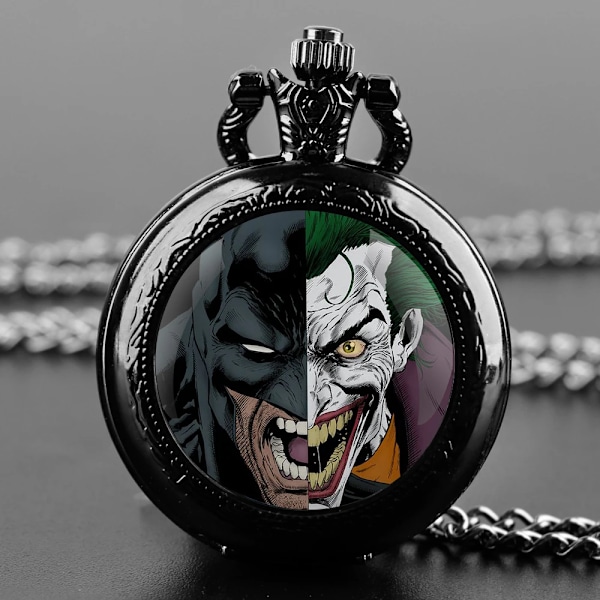 Kreativ Iron Man Joker Vedhæng Quartz Lommeur Souvenir Kæde Lommeur Arabiske Tal Med Personlighedsgave design 12