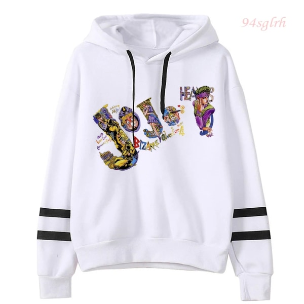 Unisex JOJO Bizarre Adventure Kawaii Cartoon Printed Hoodie Japansk Anime Manga Graphic Sweatshirt Harajuku Hip Hop Streetwear 7021 M