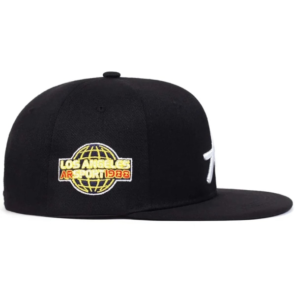 Mode för män Cap Justerbar Snapback-hatt Hip Hop Sport Fritid Truckerkepsar För kvinnor utomhussolhattar Justerbara kepsar black