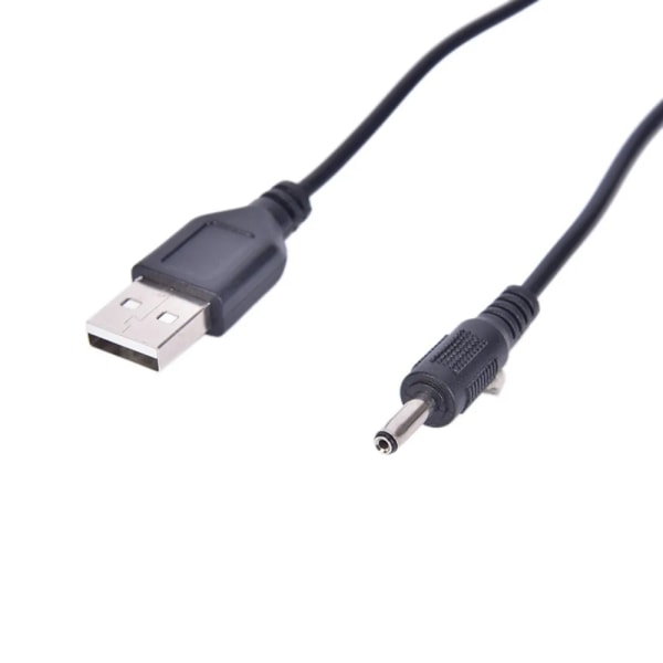 USB till DC 3,5 mm Power Jack-kontakt 5V Laddare Power 3,5*1,35 mm Universal För HUB Mini Fläkt Router Högtalare MP3/MP4 black 0.5m