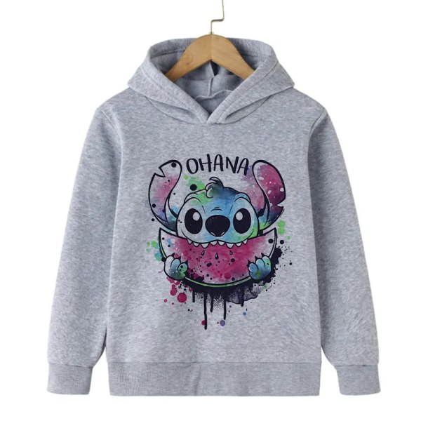 Tecknad Manga Rolig Anime Stitch Hoodie Barnkläder Barn Flicka Pojke Lilo and Stitch Sweatshirt Hoody Baby Casual Topp 59004 140CM