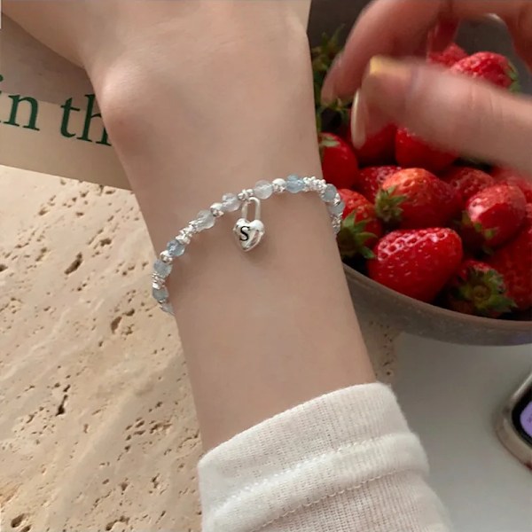 Ventfille 925 Sterling Sølv Perle Håndlavede Geometri Armbånd Til Kvinder Pige Beading Koreansk Ins Smykker Gave T Engroshandel 30HLZY0181