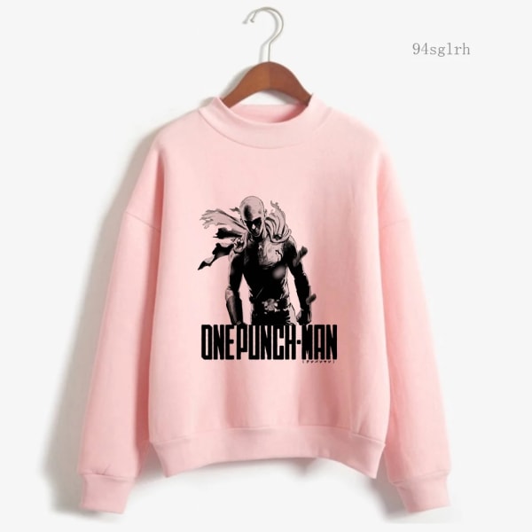 One Punch Man Saitama Sensei Kawaii Anime Grafisk Hoodie Män Rolig Tecknad Grafisk Sweatshirt Unisex Harajuku Hip Hop Streetwear 30251 L