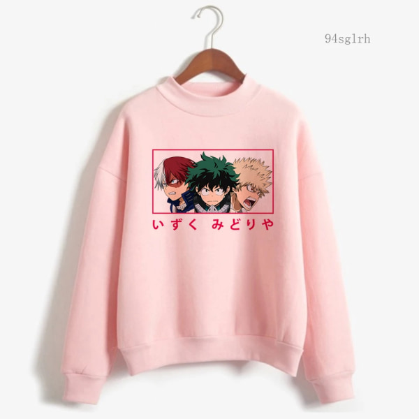 My Hero Academia Anime Hoodies Herr Boku No Hero Academia Casual Sweatshirt Harajuku Lös Hip Hop Streetwear Unisex Toppar Man 16512 XL