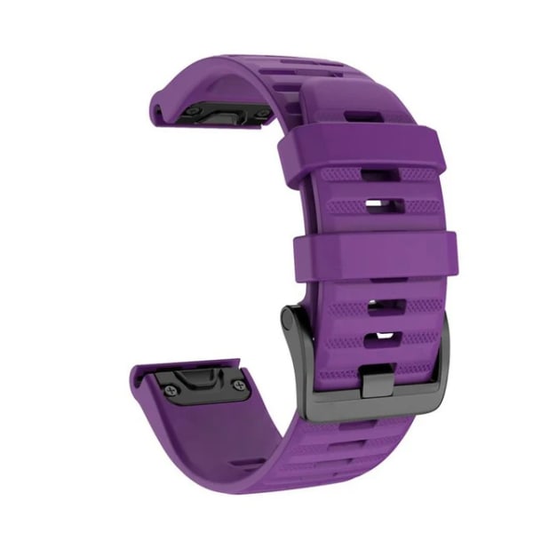 26 22 20MM silikonarmband för watch för Garmin Fenix ​​6X 6 6S Pro 7X 7 Easyfit Armband Fenix ​​5 5X 5S Plus Smartwatch Armband Purple 26mm Fenix 7X