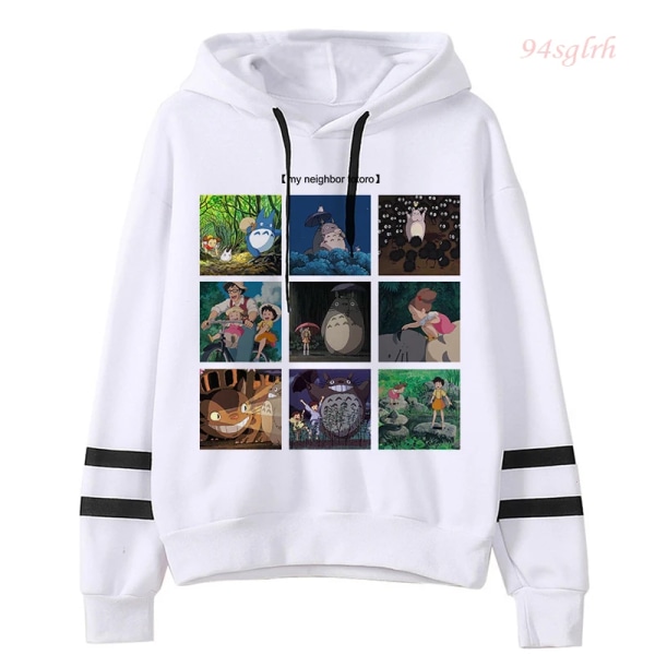 Kawaii My Neighbour Totoro Hoodies Dam Harajuku Hoodie Miyazaki Hayao Rolig Tecknad Grafisk Sweatshirts Kvinna 15606 Asian 2XL