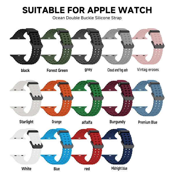 Silikonrem til Apple Watch Ultra 2 49mm 45mm 44mm 42mm 38mm 41mm 40mm Sportbånd til IWatch Serie 9 8 7 6 SE 5 4 3 2 Correa Pink 42 44 45 49MM