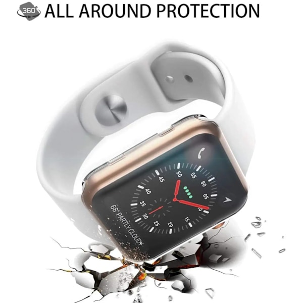 Näytönsuoja Apple Watchille Fall 49mm 45mm 41mm 44mm 40mm 42mm 38mm Full Tpu Bumper Peitetty Sarja Ultra 9 8 7 Se 6 5. Red Series 123 38mm