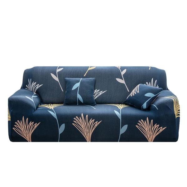 Stretch cover Universal sofföverdrag Loveseat cover Polyester cover med printed st örngott JC092R 3-seater 190-230cm