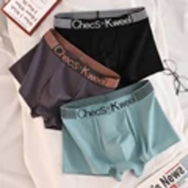 3St Mäns Boxer Shorts Underkläder Sexiga Trosor Bomull Boxers Man Underpansar Manliga Shorts Home U Konvex Lingerie Stor Storlek L-6Xl 3pcsD 6XL 100-110kg