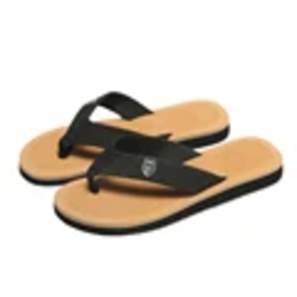 Nya Sandaler Skor Män Sommar Män Flip Flops Hög Kvalitet Strand Sandaler Anti-Slip Hombre Casual Skor Man Tompar Khaki 45