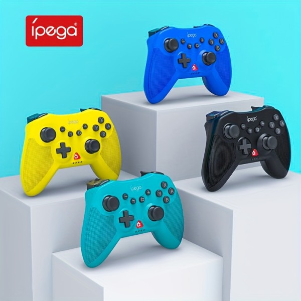 Ipega Wireless Gamepad, Switch Controller kompatibel med Nintendo Switch/OLED/Lite Pro Controller, PC Gamepad/Turbo/Gyro Axis Game Handtag Yellow
