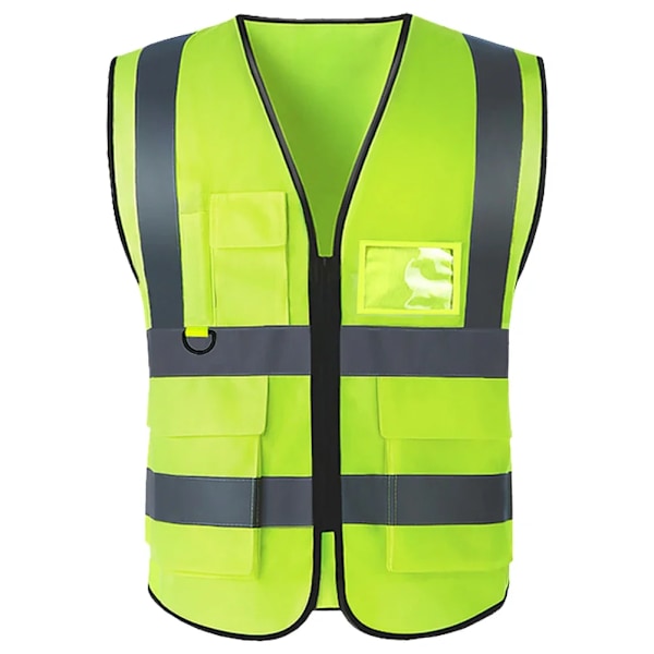 Car Reflective Safety Vest 2 Reflective Strip Reflective Strip Vest High Visibility Jacket for Outdoor Traffic Safety Cycling C Style 1pcs