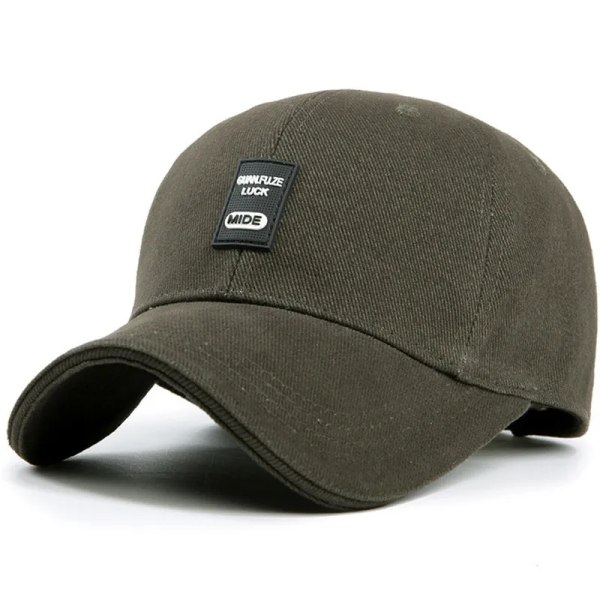 Herr bomullsbroderi Justerbar cap Utomhus sport solid sol hattar För män Pappa Snapback cap Grey Adjustable