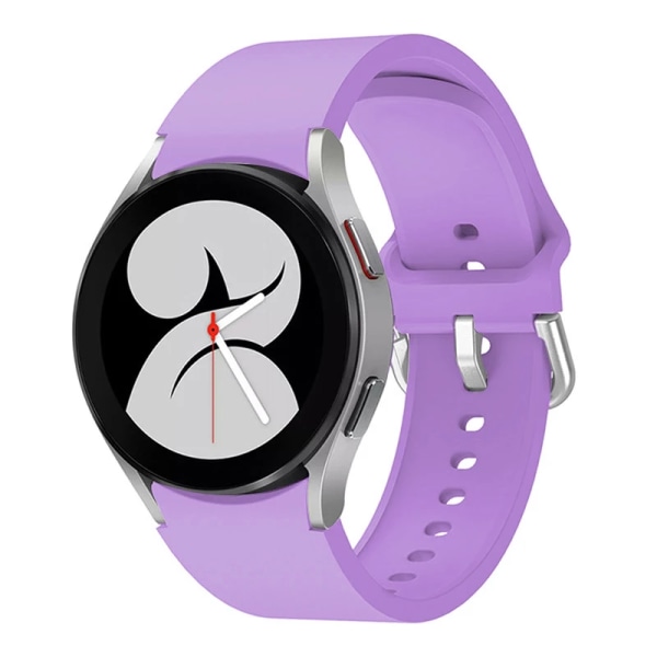 Silikonrem För Samsung Galaxy Watch 6 5 4 40mm 44mm 45mm Originalarmband med båggränssnitt För 6 4 Classic 47mm 43mm46mm Purple Watch 4 Classic 42mm