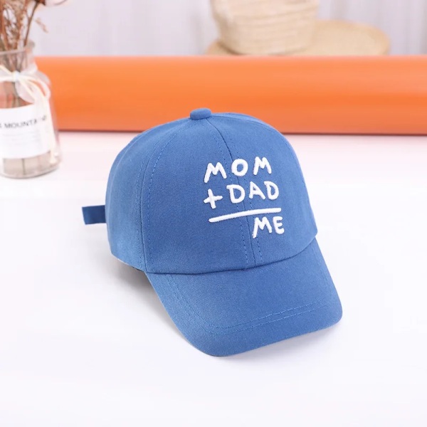 Sommar Baby Baseball Hatt Brev Broderi Barn Peaked Cap för Pojke Flicka Enstaka färg Barn Justerbara Sol Hattar Gorras 아기모자 style4 B 48-52cm