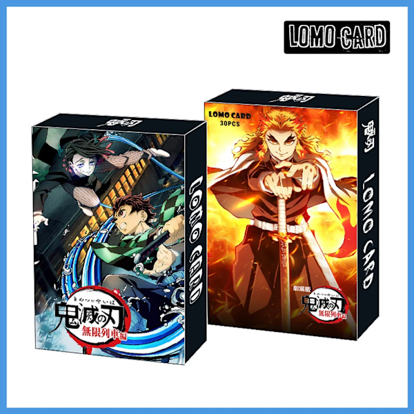 Demon Slayer Japansk Anime Lomo-kort 1pack/30st Kortspel Med Postkort Meddelande Present Till Fan Spel Samling Leksak 01