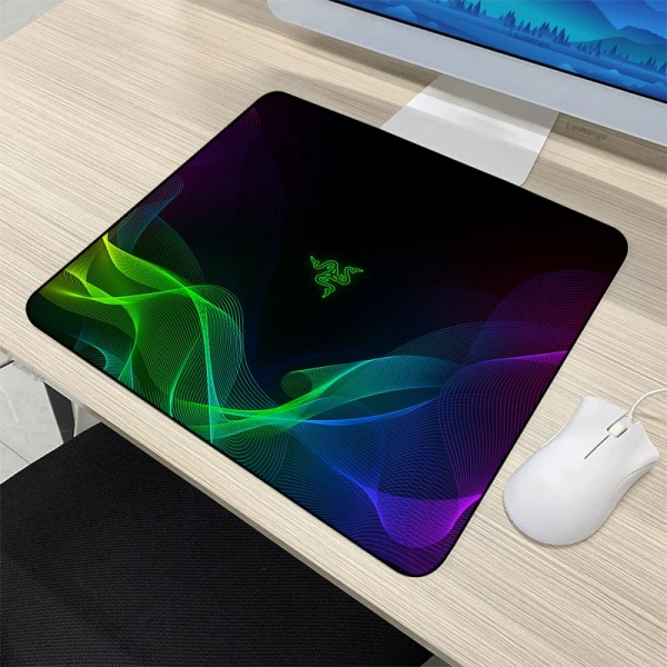 Litet Kawaii Razer PC Gamer Cabinet CSGO Musmatta Anime Mat Speltillbehör Tangentbord Musmatta Tapis De Souris XL Skrivbordsmatta Razer-02 30x35cm