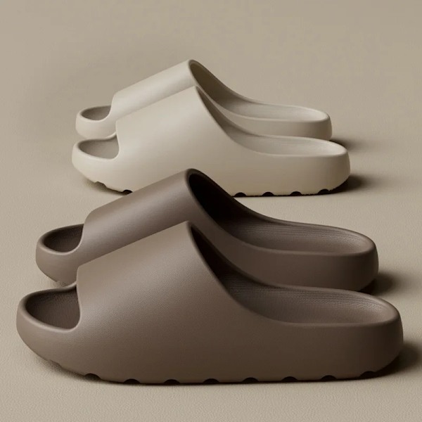 Cloud Tøfler Til Mænd Sko Platform Sandaler Udendørs Sko Mænd Flip Flops Strand Sandaler Kvinder Tøfler Indendørs Flat Slider C 3.5CM-White 38-39(inner 24cm)