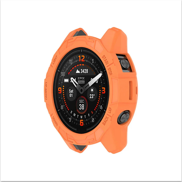 Tpu Mjukt Silikone Fall För Epix Pro (Gen 2) 51Mm 47Mm För Garmin Fenix 7 7X Pro Skyddsskyddsövlast Skalklocka Förbränningskolvmotorer Pink For Fenix 7 Pro