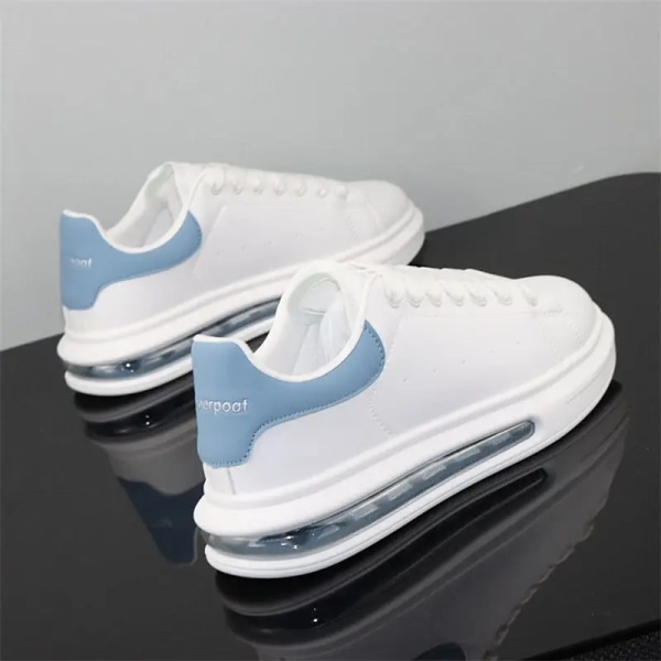 Mode klassiska små vita skor män casual par sport tennisskor dam all-match luftkudde små vita skor 11 42
