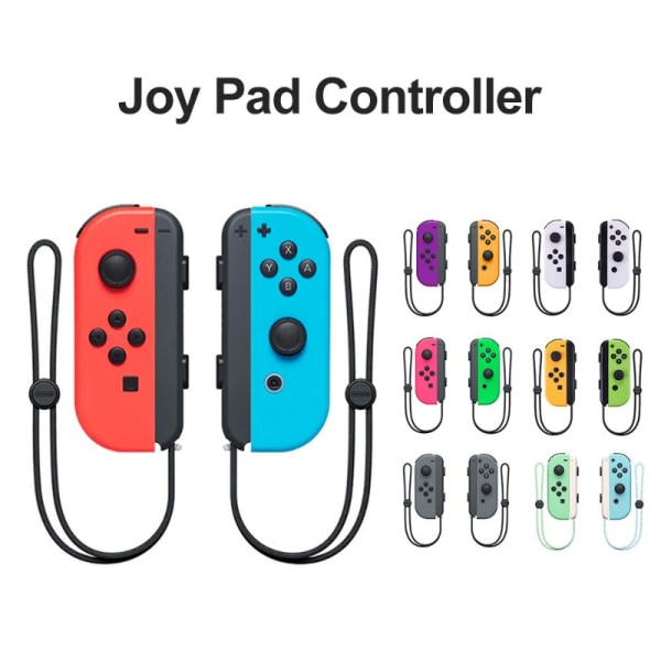 För Joypad-kontroller För Nintendo Switch, Vänster Höger Joycon-ersättning för Switch/Lite/OLED, Switch-kontroller Joypad stöder skärmdump/Wake-up