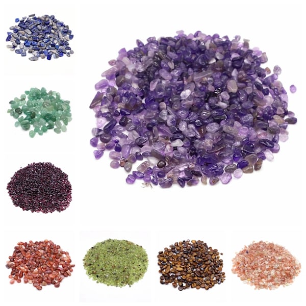 Natursten Gråsten Krystaller Chip Kvarts Malm Mineraler Reiki Healing Tumbled Agater Prøve Hjem Akvarium Fiskedam Dekoration Opalite 20g